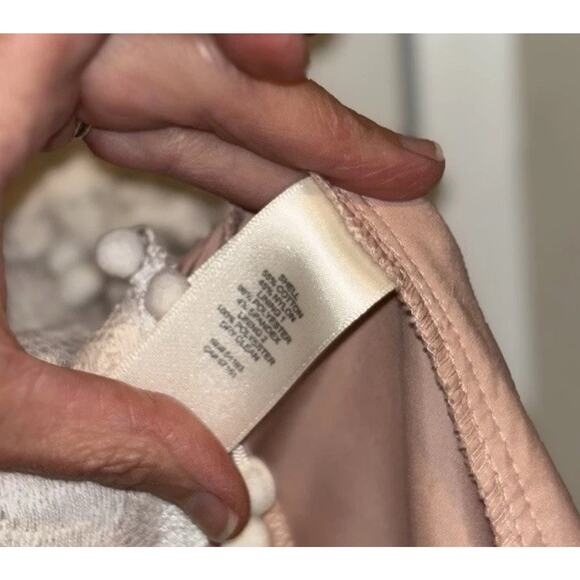 Eliza J Ivory Embroidered Lace Illusion Pom Pom Fit Flare Dress Size 6 - Picture 6 of 9